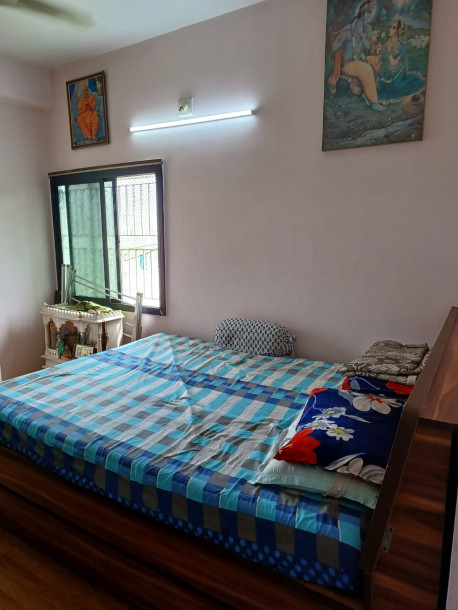 Fully Furnished 2 BHK Flat for Rent on KK Nagar Road, Ghatlodiya – Bachelor Friendly!-11